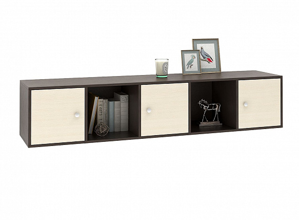 Полка Прайм-51-1 - венге / дуб молочный