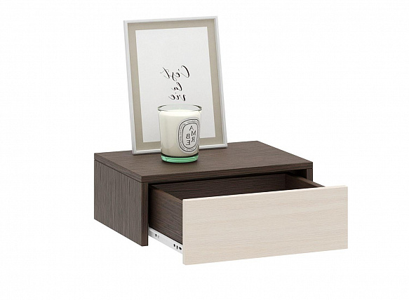 Тумба подвесная Уно-48 - венге / дуб молочный