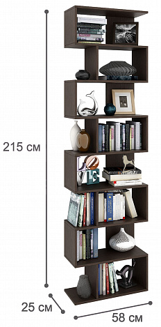 Стеллаж Файн-02 - венге