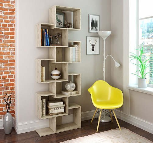 Стеллаж Зет-4 - дуб крафт