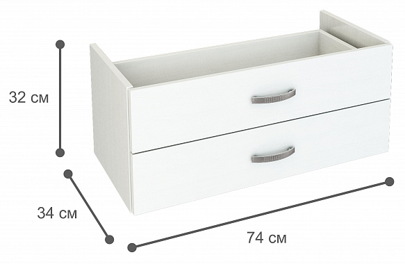 Блок ящиков Либерти большой - белый