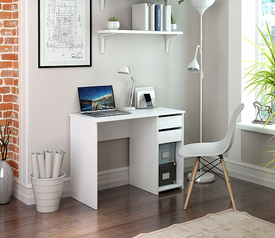 Стол письменный Уно-104 - белый