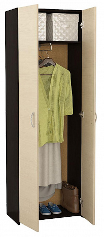 Распашной шкаф Уно-35 - венге / дуб молочный