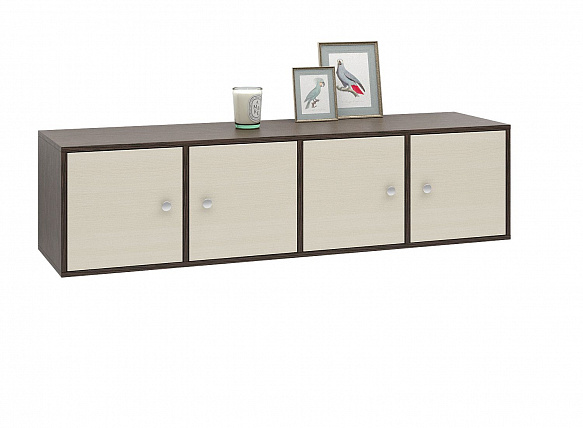 Полка Прайм-41-2 - венге / дуб молочный