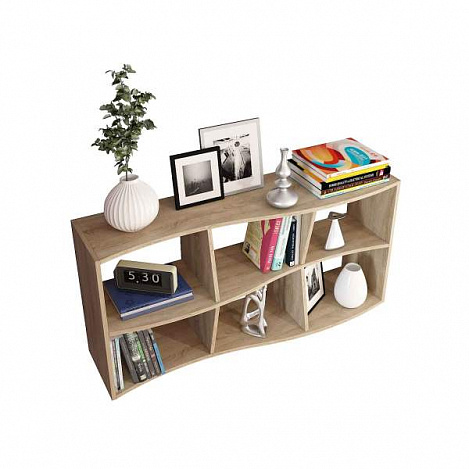 Полка Вэйв-9 - дуб сонома