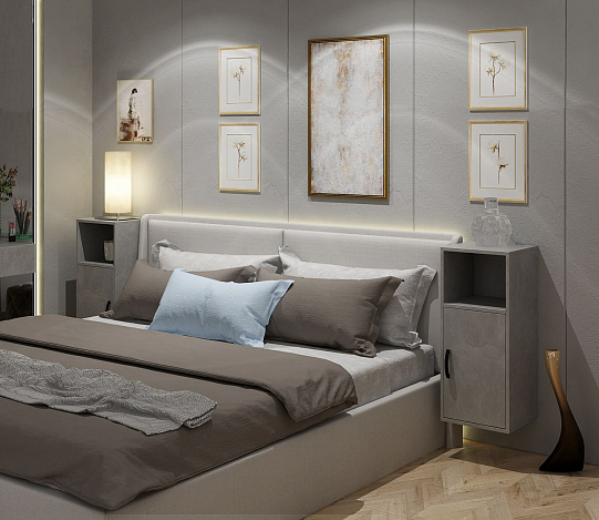 Тумба-Полка Уно-140 - бетон