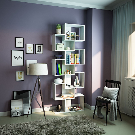 Стеллаж Зет-4 - белый