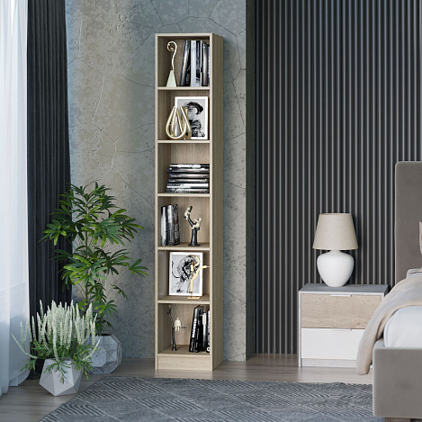 Стеллаж Либерти-4 - дуб сонома