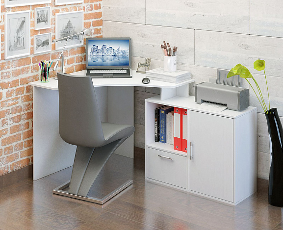 Стол угловой Корнет-2 - белый