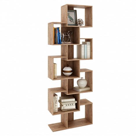 Стеллаж Зет-4 - дуб крафт табак