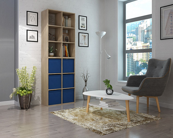 Стеллаж Файн-105 - дуб сонома