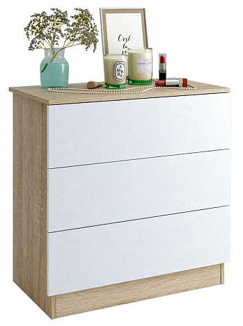Комод Уно-28 - дуб сонома / белый