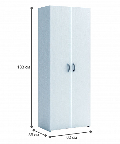 Распашной шкаф Уно-35 - белый