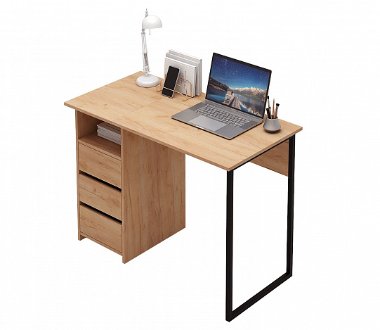 Стол письменный Витто-35 - дуб крафт золотой