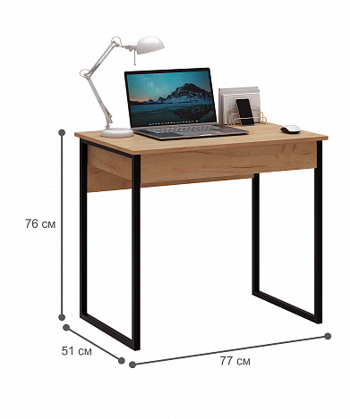 Стол письменный Уно-111 - дуб крафт золотой