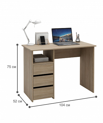 Стол письменный Витто-30 - дуб сонома