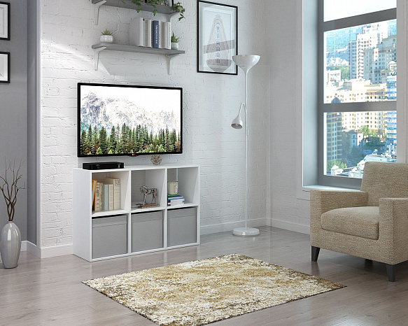 Стеллаж Файн-105 - белый