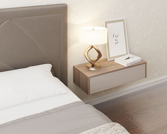 Тумба подвесная Уно-47 - ясень шимо темный / ясень шимо светлый