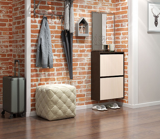 Обувница Витто-19 - венге / дуб молочный