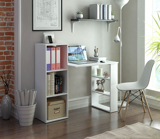 Стол-стеллаж Витто-27 - белый