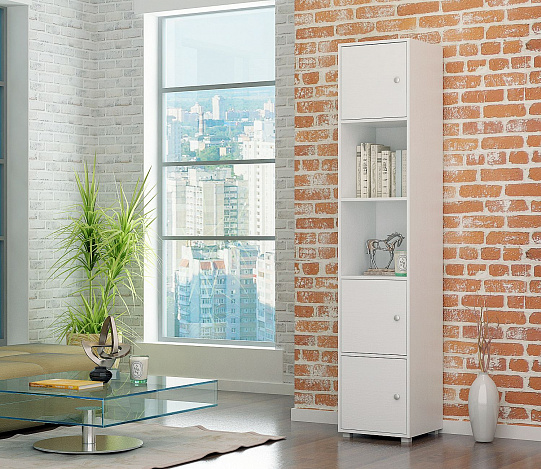 Стеллаж Прайм-51-1 - белый