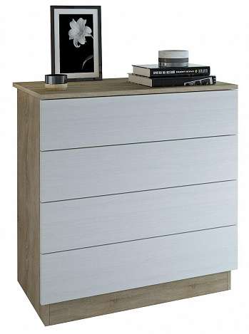 Комод Уно-27 - дуб сонома / белый