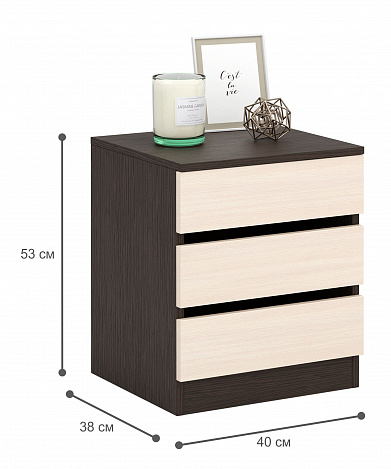 Тумба Триверо-6 - венге / дуб молочный