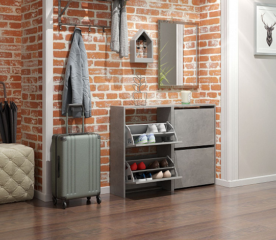 Обувница Витто-19 - бетон