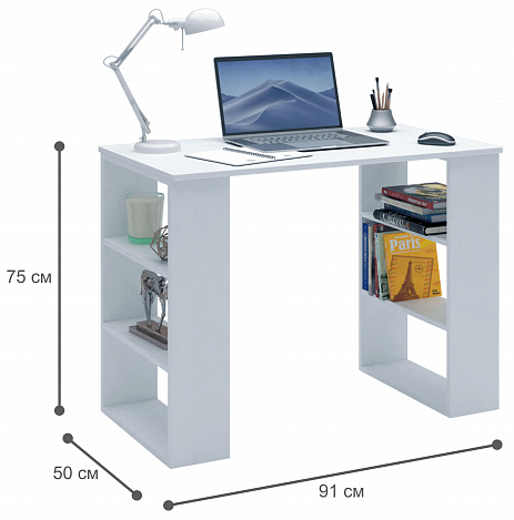 Стол компьютерный Уно-7 - белый