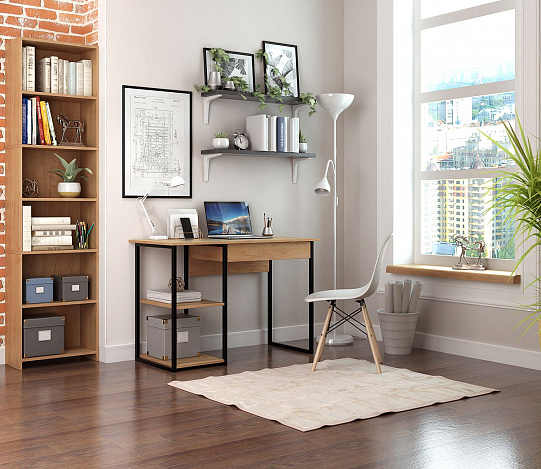 Стол письменный Витто-36 - дуб крафт золотой