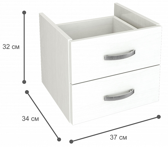 Блок ящиков Либерти малый - белый