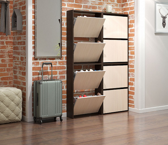 Обувница Витто-29 - венге / дуб молочный