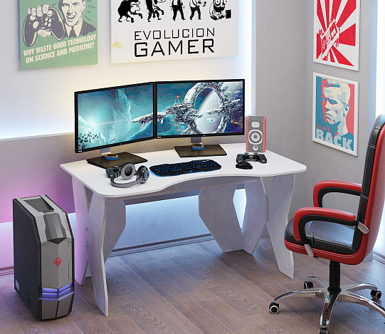 Стол игровой Таунт-1 - белый