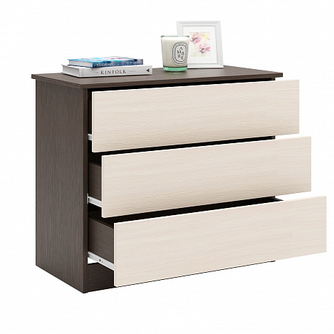 Комод Уно-23 - венге / дуб молочный