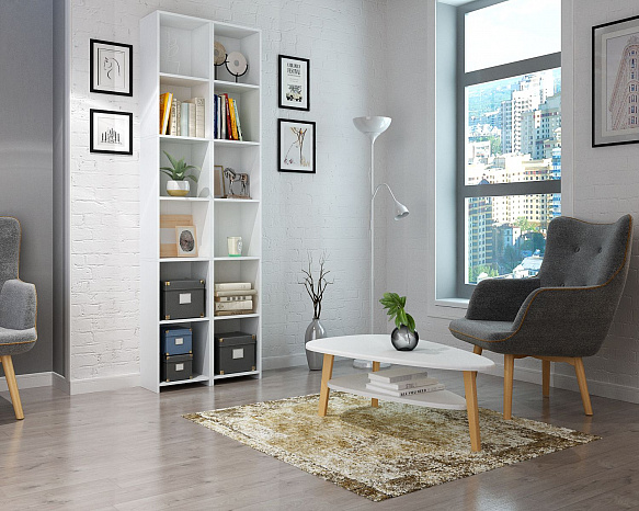 Стеллаж Файн-111 - белый