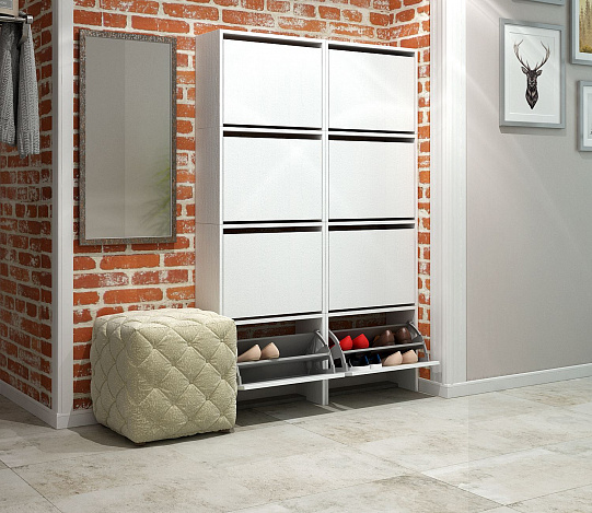 Обувница Уно-58 - белый