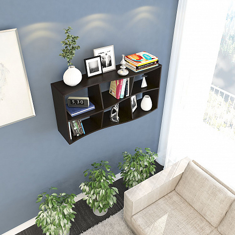 Полка Вэйв-9 - венге