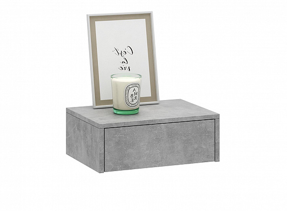 Тумба подвесная Уно-48 - бетон