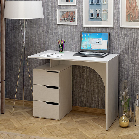 Стол компьютерный Нейт-1 - белый