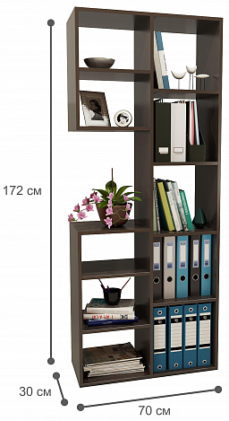 Стеллаж Рикс-2 - венге