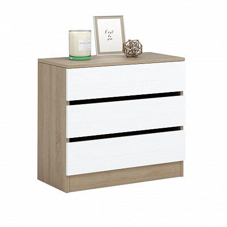Комод Триверо-20 - дуб сонома / белый