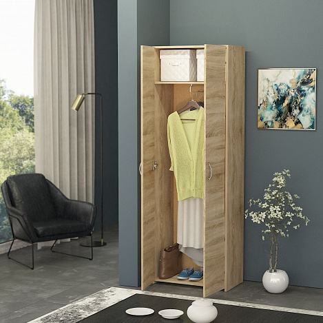 Распашной шкаф Уно-35 - дуб сонома