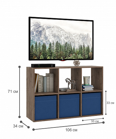 Стеллаж Файн-105 - дуб крафт табак