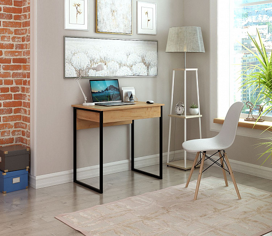 Стол письменный Уно-111 - дуб крафт золотой