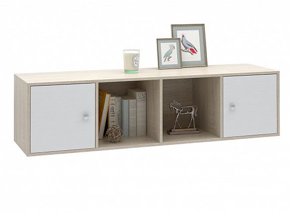 Полка Прайм-41-1 - дуб сонома / белый