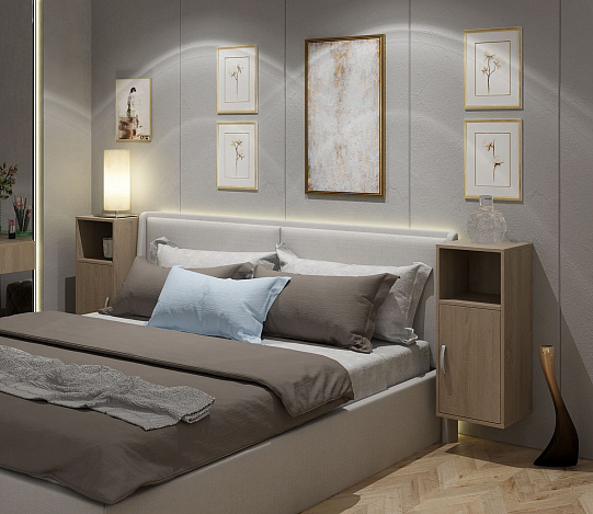 Тумба-Полка Уно-140 - дуб сонома