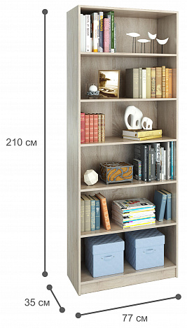 Стеллаж Либерти-5 - дуб сонома