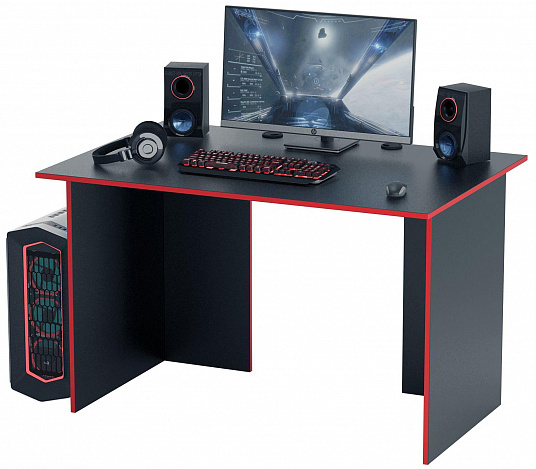 Стол игровой Интерплей-2 - черный / красный