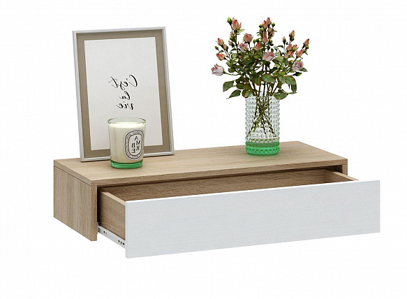 Тумба подвесная Уно-47 - дуб сонома / белый