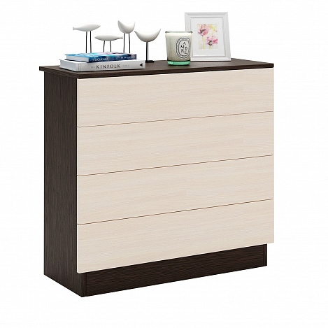 Комод Уно-26 - венге / дуб молочный